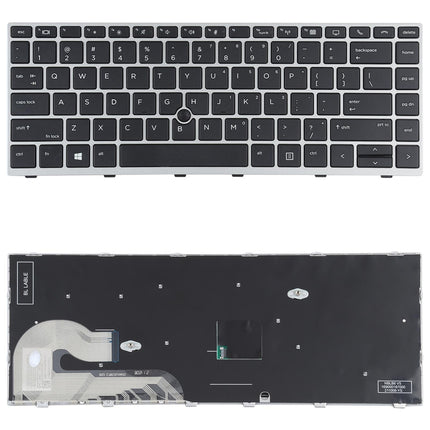 Silver Keyboard With Pointing Stick For Hp Elitebook G5 Series