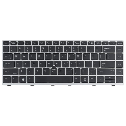 Silver Keyboard With Pointing Stick For Hp Elitebook G5 Series
