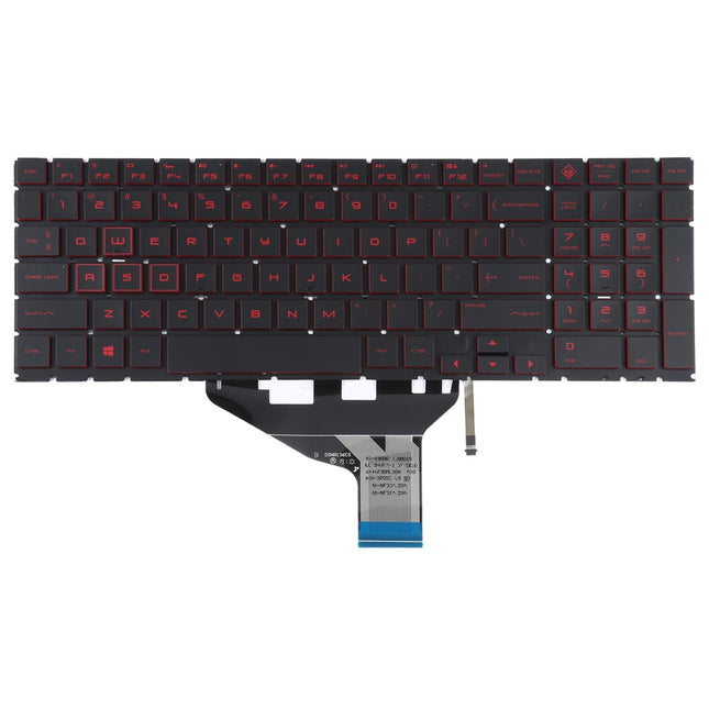 Red Backlit Us Keyboard For Hp Omen 15 / 17 Series