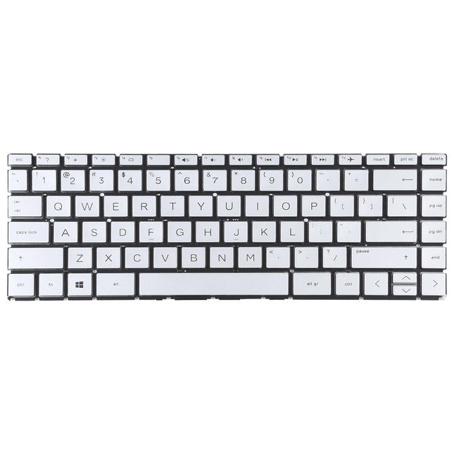 Silver Us Keyboard For Hp Pavilion X360 14-Inch