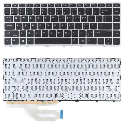 Silver Us Keyboard For Hp Probook 430 / 440 / 445 G5