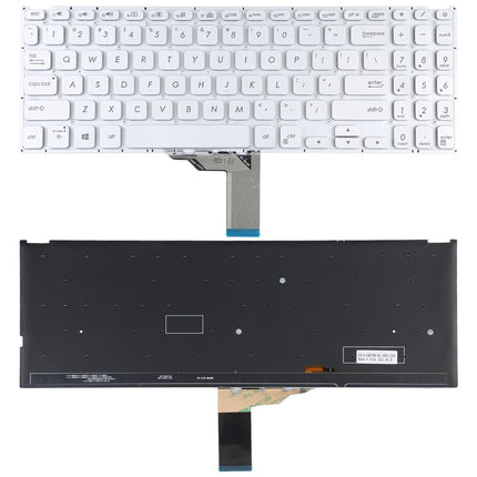 Us Keyboard With Backlight For Asus Vivobook X512 - Silver