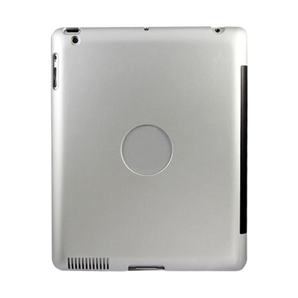 Aluminum Bluetooth Keyboard Tablet Case For Ipad 4 / 3 / 2 - Silver