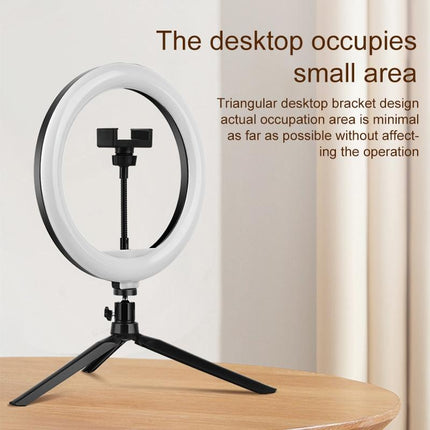 Adjustable 10 Led Fill Light Tripod With Phone Clamp