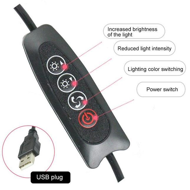 16Cm Dimmable Led Selfie Ring Light With Tripod