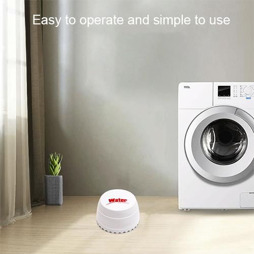 Water Leak Detector With Dual Sensors - White