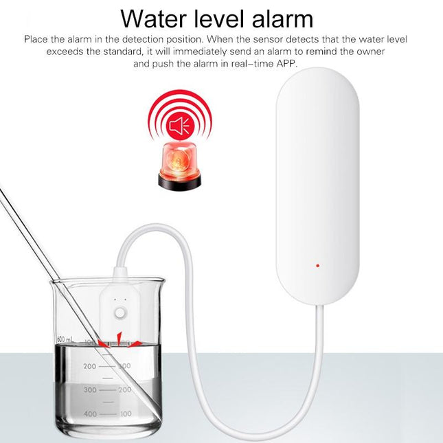 Smart Wifi Water Leak Detector - Household Sensor