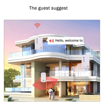 120M Range Smart Wireless Doorbell With Dual Receiver