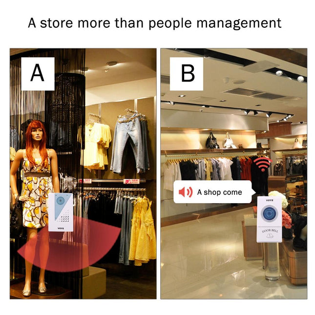 Smart Wireless Doorbell With Dual Receiver 120M Range