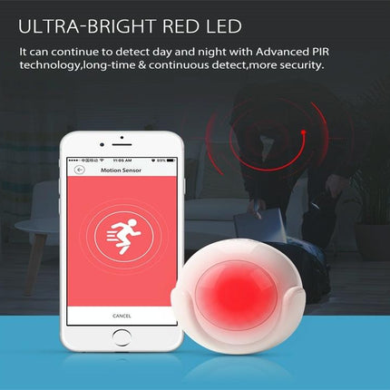 Wireless Wifi Motion Sensor For Android / Ios - Ultra-Bright Red Led