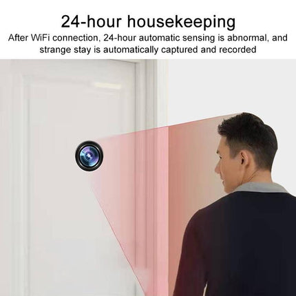 Smart Home Wifi Remote Hd Cat Eye Camera - 1.8Mm Focal Length Black