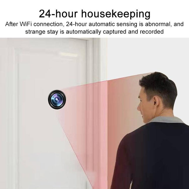 Smart Home Wifi Remote Hd Cat Eye Camera - 1.8Mm Focal Length Black