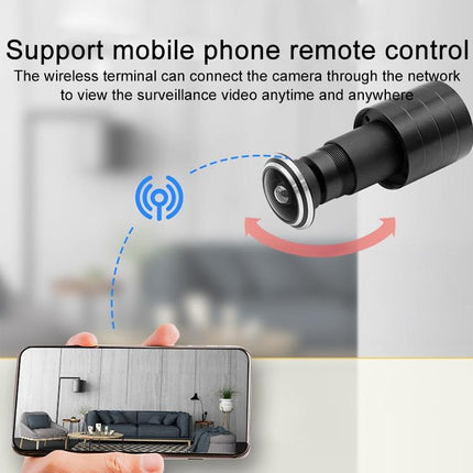 Smart Home Wifi Remote Hd Cat Eye Camera - 1.8Mm Focal Length Black