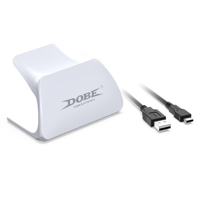 Ps5 Gamepad Controller Holder With Cable - White