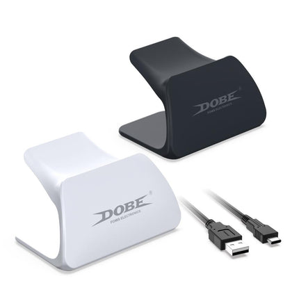 Ps5 Gamepad Controller Holder With Cable - White