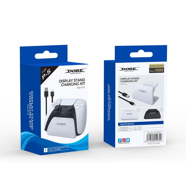 Ps5 Gamepad Controller Holder With Cable - White