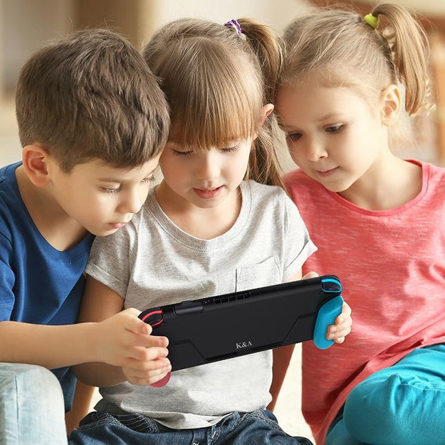 Nintendo Switch Tpu Grip With Game Card Slot - Anti Shock