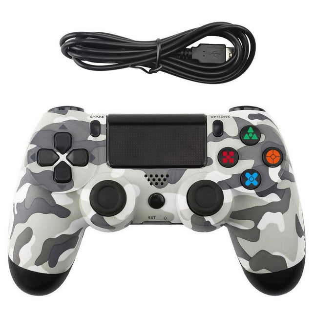 Snowflake Camo Wired Gamepad For Ps4 - Button Controller