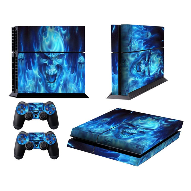 Stylish Protective Film For Sony Ps4 - Dokuro Pattern