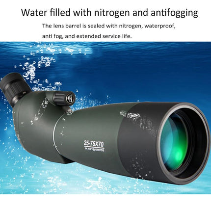 High Definition 25-75X70 Zoom Monocular Telescope For Outdoor Use