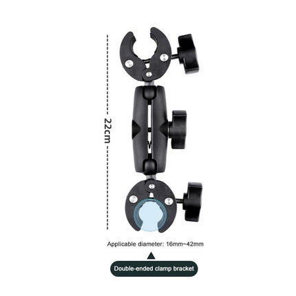 Universal Dual-Head Motorcycle Handlebar Mount Holder