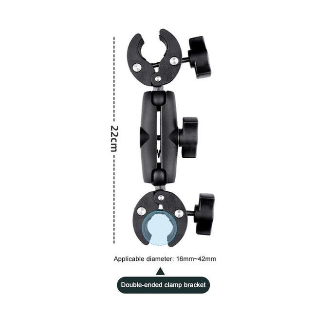 Universal Dual-Head Motorcycle Handlebar Mount Holder