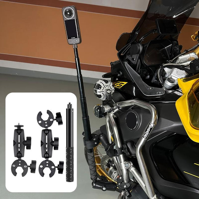 Universal Dual-Head Motorcycle Handlebar Mount Holder