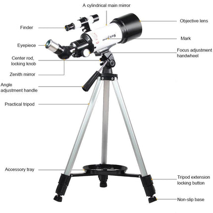 High Definition Astronomical Telescope With Tripod - 233X70