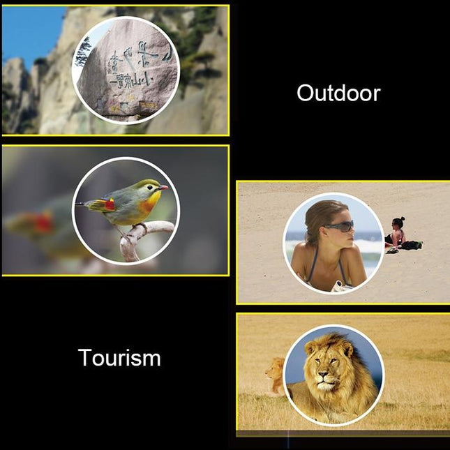 High Definition Night Vision Monocular Telescope - 40X60 12X Pocket Focusing - Black