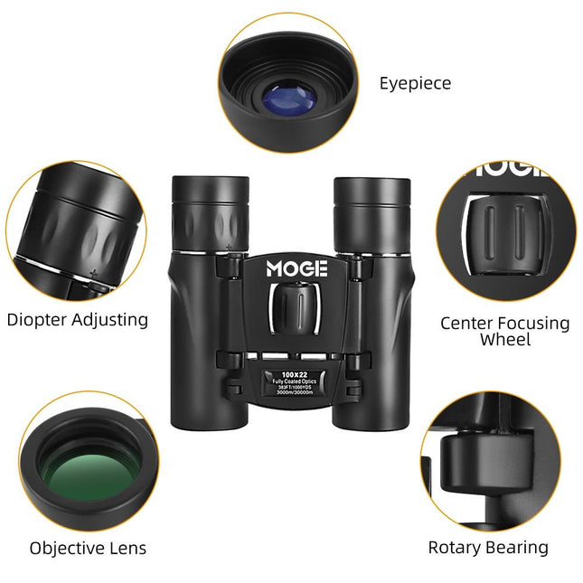Professional Outdoor Binoculars - 100X22 Hd