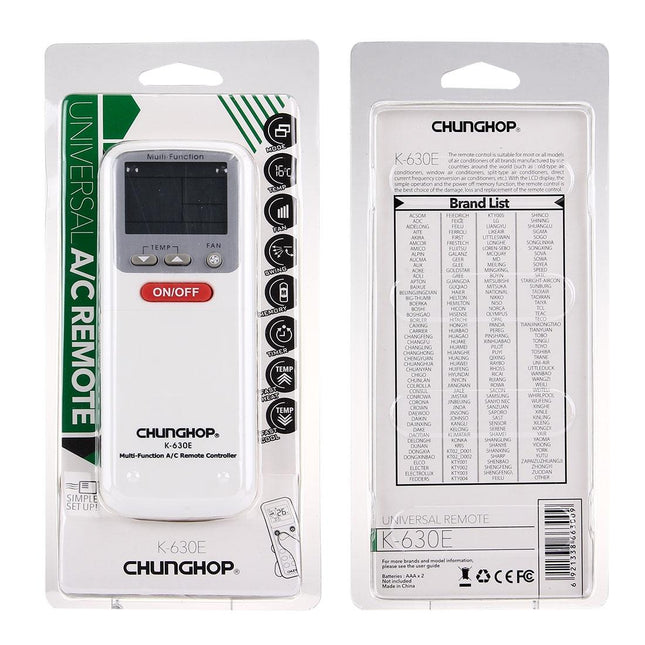 Universal Lcd Air Conditioner Remote Control By Chunghop