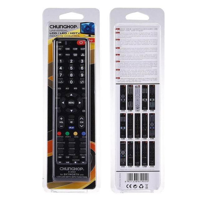 Universal Remote For Skyworth Led / Lcd / Hdtv / 3Dtv - E-S902