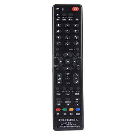 Universal Remote For Toshiba Led / Lcd / 3Dtv - Chunghop T919