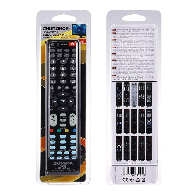 Universal Remote For Konka Led / Lcd / Hdtv - Chunghop K906