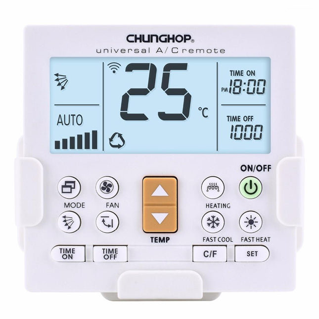 Universal Lcd Air Conditioner Remote Controller With Bracket - Chunghop K650E
