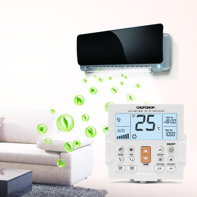 Universal Lcd Air Conditioner Remote Controller With Bracket - Chunghop K650E