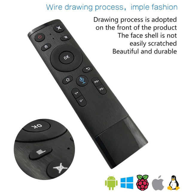 Universal 3D Air Mouse Remote With Voice Control