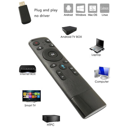Universal 3D Air Mouse Remote With Voice Control