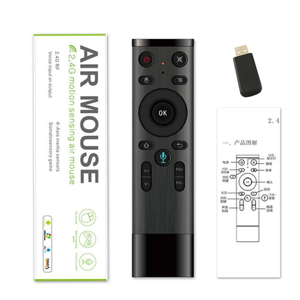 Universal 3D Air Mouse Remote With Voice Control