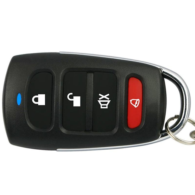 Metal 4-Button Wireless Garage Door Remote - 433Mhz
