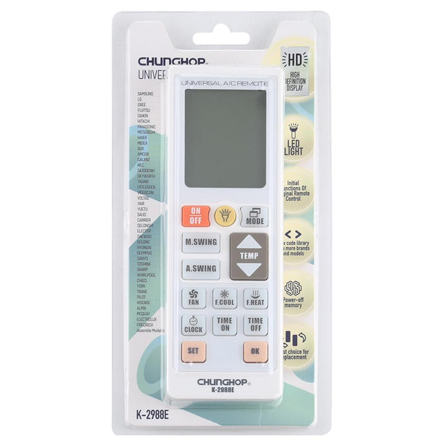 Universal A / C Remote Controller With Flashlight - Chunghop