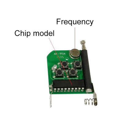 Wireless 4-Button Remote For Hyundai / Kia Cars - 433Mhz