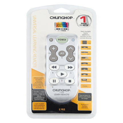 Universal Learning Remote Control - Chunghop L102