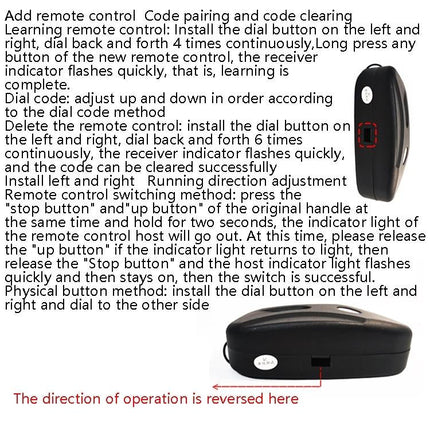 Wireless Garage Door Controller For Roll Gates - Remote Control Plug & Chain Motor