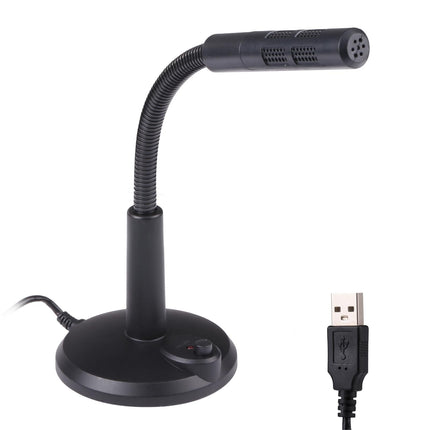 Usb Computer Microphone - Plug And Play - Black