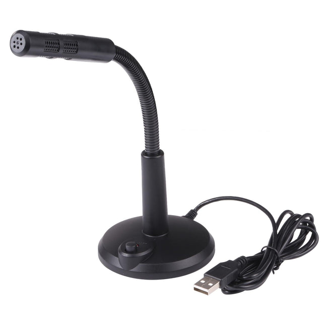 Usb Computer Microphone - Plug And Play - Black