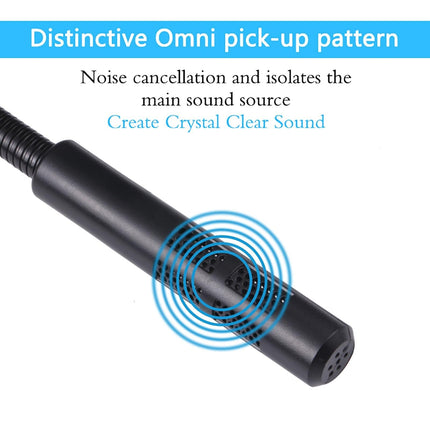 Usb Computer Microphone - Plug And Play - Black