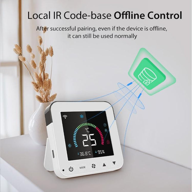 Smart Wifi Infrared Ac Controller - Colour Screen - White