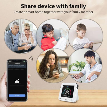 Smart Wifi Infrared Ac Controller - Colour Screen - White