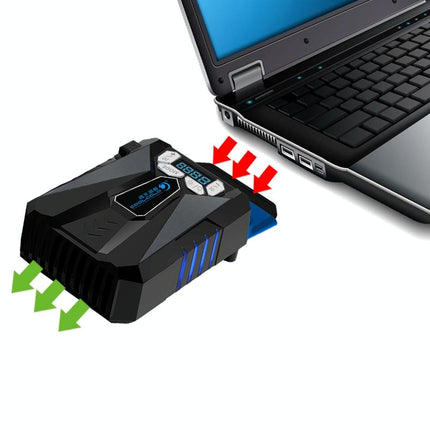 Portable 5-Speed Laptop Cooling Fan - Compact And Efficient